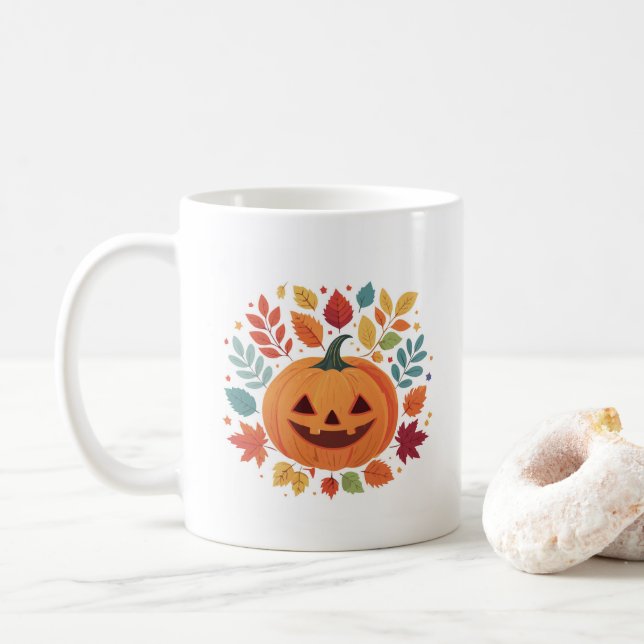 Mug Coupes d'épices citrouilles (Avec donut)