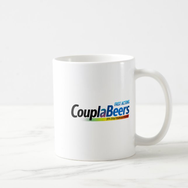 Mug Couplabeers Couple Of Beers Funny Meme Fast Acting (Droite)