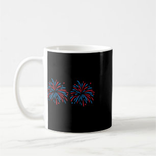 Mug Couple Américain Drôle de Feux d'Artifice Juste Ic
