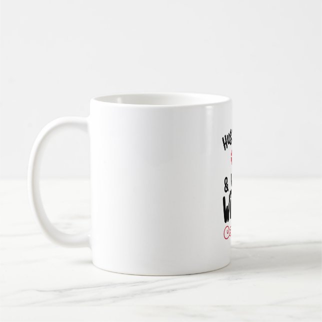 Mug Couple Art Hugs Baisers Et Voeux Valentin (Gauche)