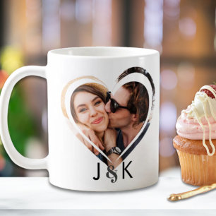 Mug Couple Coeur branché Nouvelle mariée Famille Photo