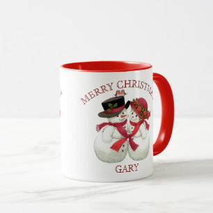 Mug Couple de bonhommes de neige - Joyeux Noël