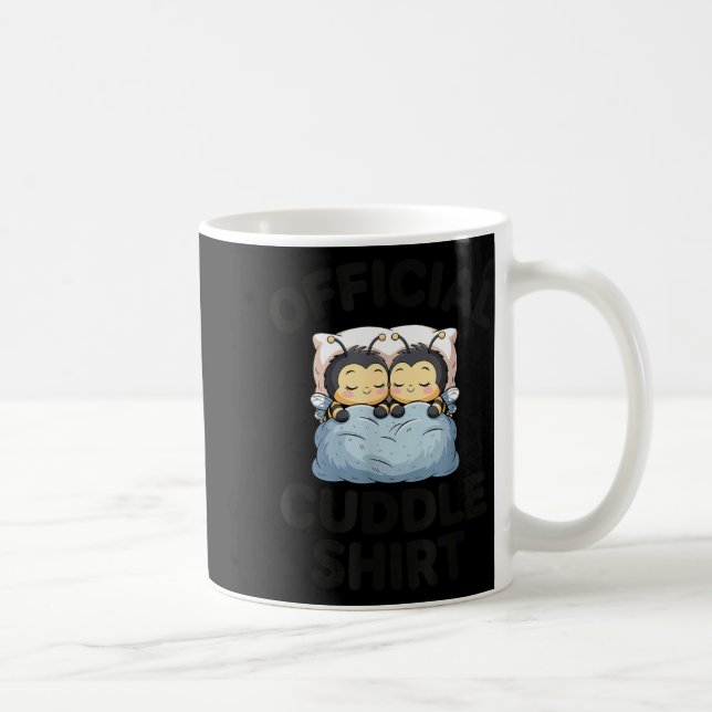 Mug Couple de bourdons mignons se câlinent  (Droite)