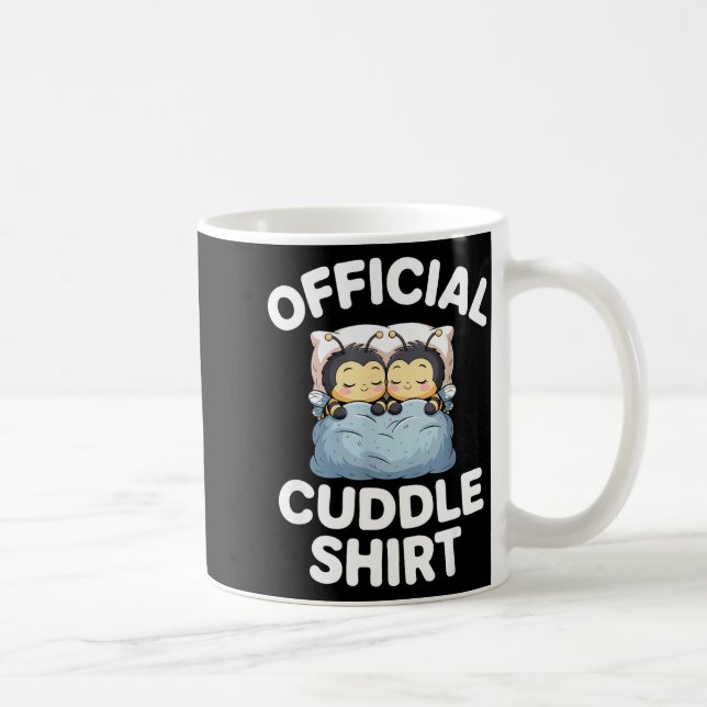 Mug Couple de bourdons mignons se câlinent  (Droite)