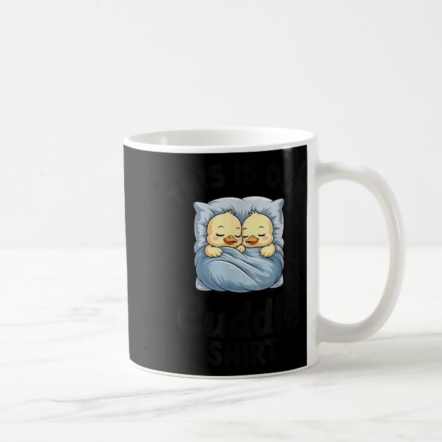 Mug Couple de canards mignons C'est notre câlin  (Droite)