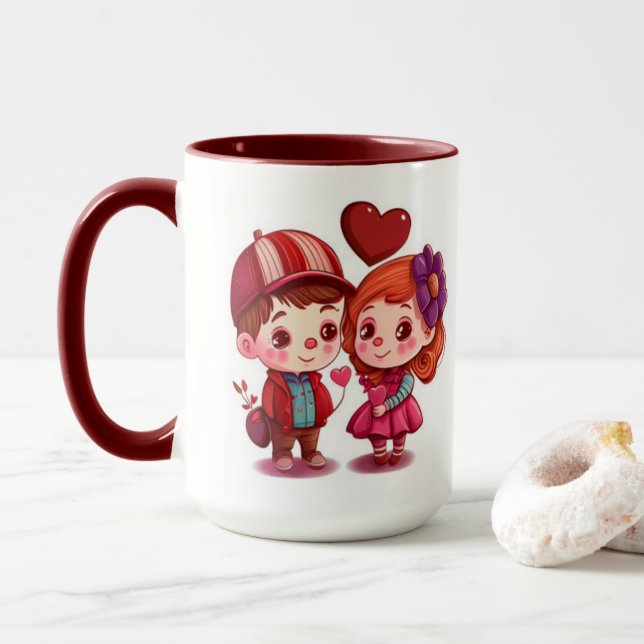Mug Couple de la journée (Avec donut)