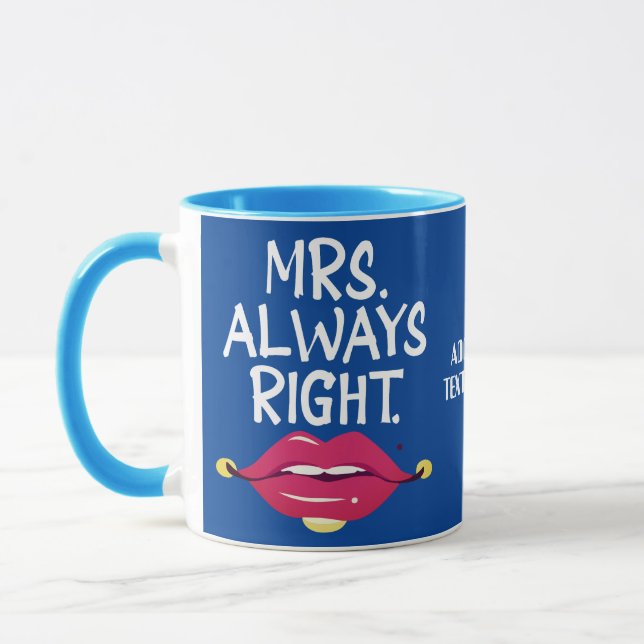 Mug Couple de la Saint-Valentin Mme. Toujours à Couple (Gauche)