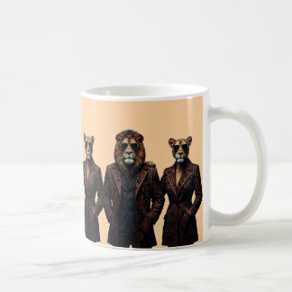 Mug Couple de pouvoir Lion & Lionne Royale en Ethnique