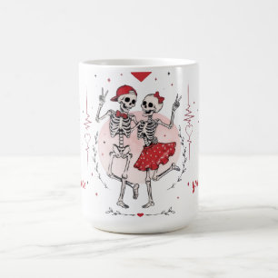 Mug Couple de squelettes drôles amoureux