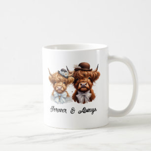 Mug Couple de vache Highland personnalisé
