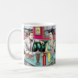Mug Couple des années 1950 au dîner