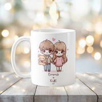 Couple d'ours en peluche de style Chibi personnali