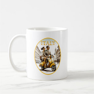 Mug Couple italien en scooter