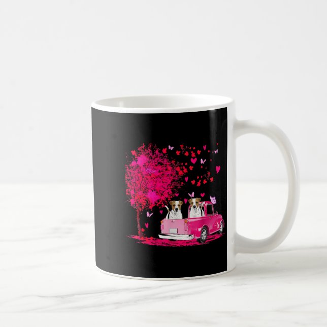Mug Couple Jack Russell camion Joyeuse Saint-Valentin  (Droite)