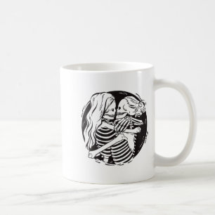 Mug Couple lesbien Fierté LGBT Squelettes s'embrassant