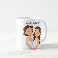 Couple Lesbien Mariage Personnalisé