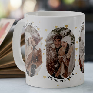 Mug Couple mignon 'I Love You' 4 Photo Collage