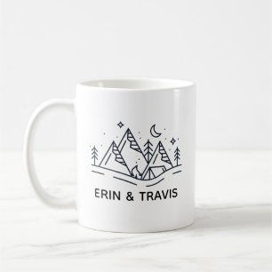 Mug Couple Personnalisé, Idée Cadeau de Mariage,