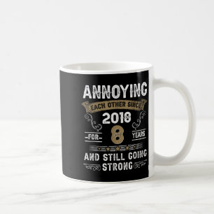 Mug Couple qui s'agace mutuellement depuis 2018 Mariag