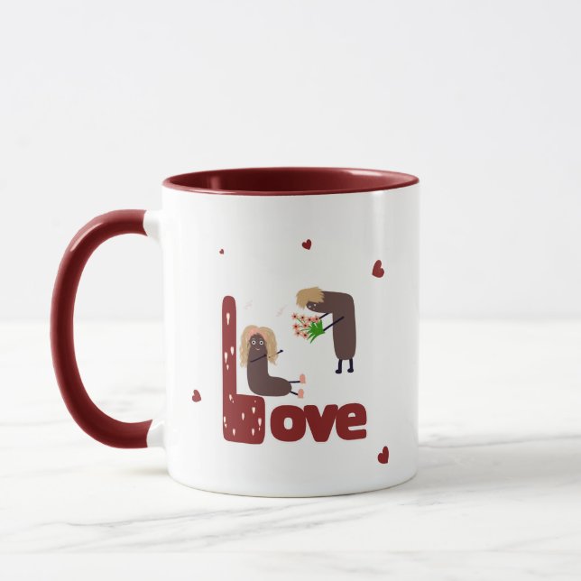 Mug couple romantique (Gauche)