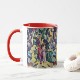 Mug Couple sur le chemin forestier par August Macke
