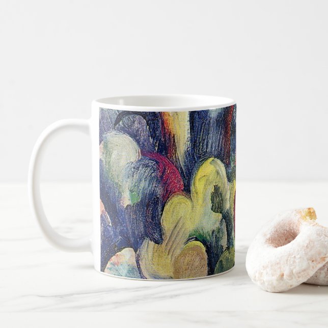 Mug Couple sur le chemin forestier par August Macke (Avec donut)