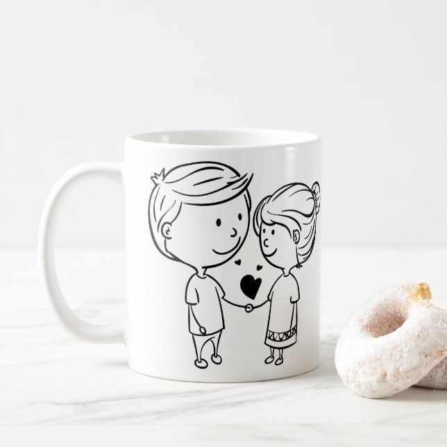Mug Couple Toi & Moi (Avec donut)