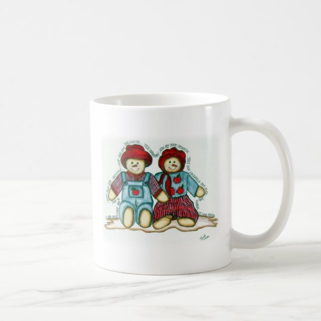Mug Couples de bonhomme de neige d'Apple (Droite)