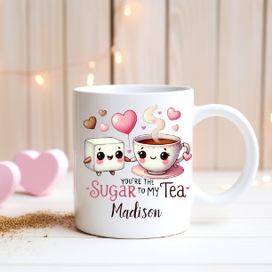 Mug Couples Funny personnalisés - Sucre à mon Thé