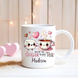Mug Couples Funny personnalisés - Sucre à mon Thé