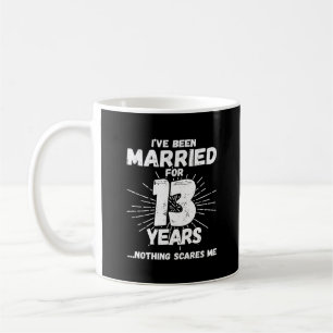 Mug Couples Mariés 13 Ans Drôle 13e Anniversaire