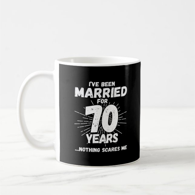 Mug Couples Mariés 70 Ans Drôle 70e Anniversaire de Ma (Gauche)