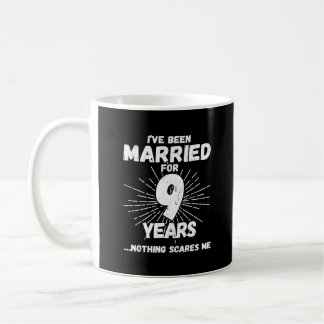 Mug Couples Mariés 9 Ans Drôle 9e Anniversaire de Mari