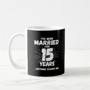 Mug Couples Mariés depuis 15 Ans Drôle 15e Anniversair