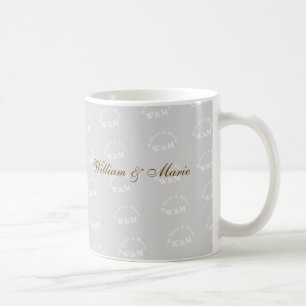 Mug couples noms motif - M. et Mme personnalisée