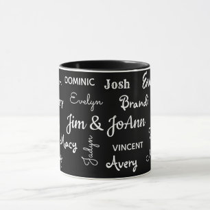 Mug Couples noms nommés de w/Children et de
