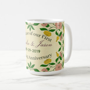 Mug Couples personnalisés 1er anniversaire Mariage