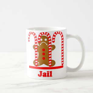 Mug Coupure de prison de bonhomme en pain d'épice