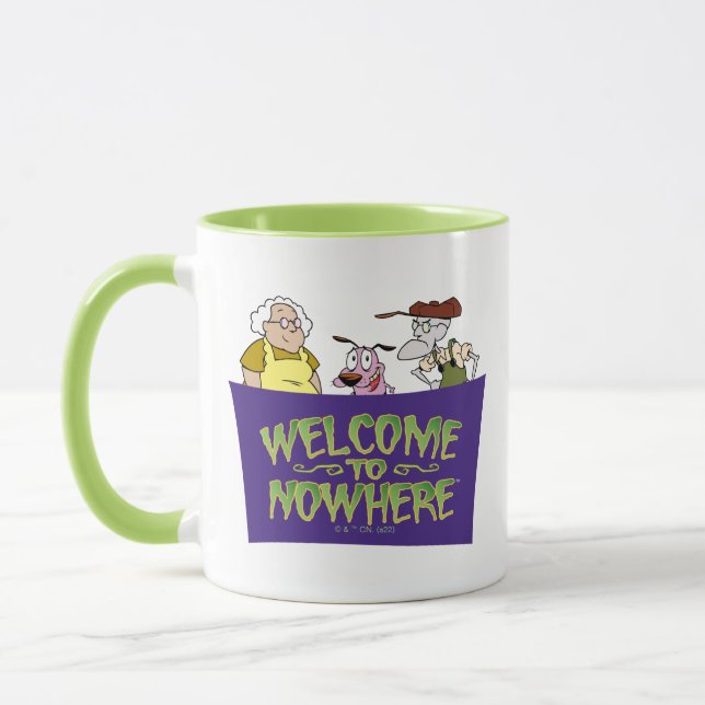 Mug Courage du chien lâché | Bienvenue nulle part (Gauche)
