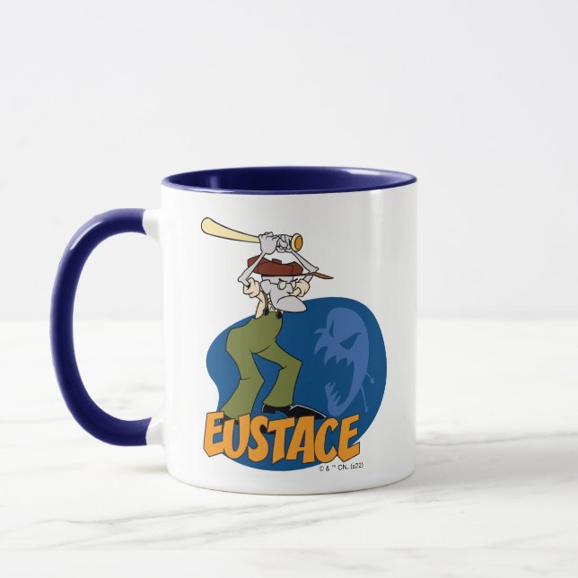 Mug Courage du chien lâché | Eustace Graphic (Gauche)