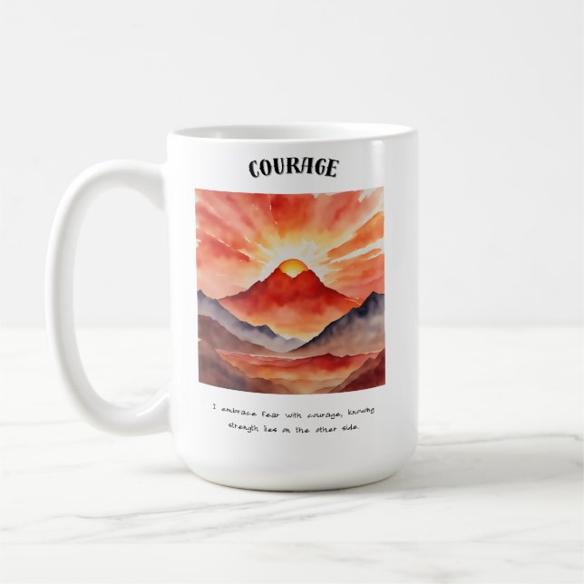Mug Courage positif (Gauche)
