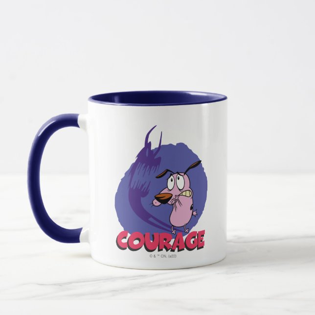 Mug Courage the Cowardly Dog | Shadow Graphic (Gauche)