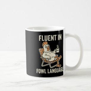 Mug Courant en langage aviaire, drôle de jeu de mots s
