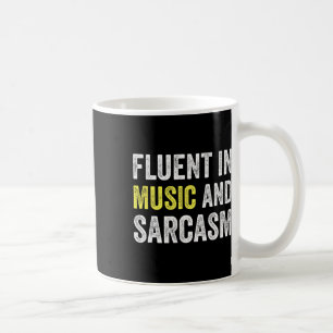 Mug Courant en musique et sarcasme Prof drôle École