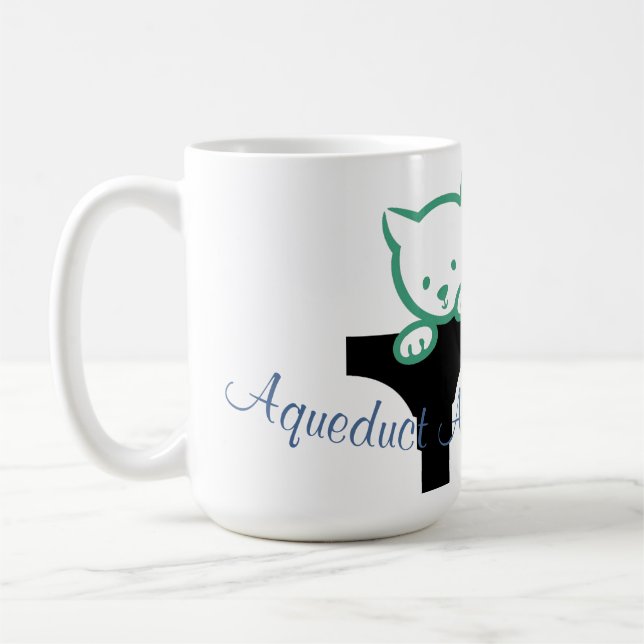 Mug Courbe de chats de chien AAH (Gauche)