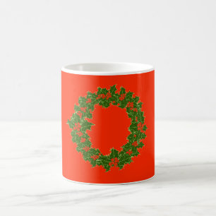Mug Courbe de Noël Berries rouges et Feuilles verts