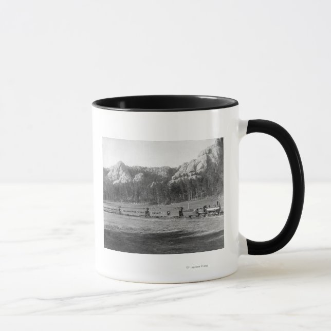 Mug Courbe en fer à cheval sur Burlington et Missouri (Droite)