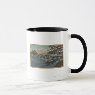 Mug Courbure du nord, Orégon - vue de pont de baie de
