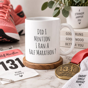Mug Coureur de semi-marathon drôle Marathonien Course