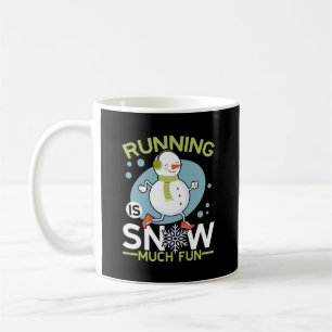 Mug Coureur d'hiver - Courir est neige beaucoup amusan